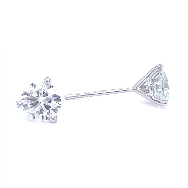 14K White Gold Lab Grown Diamond Martini Stud Earrings, 2.00cttw Image 2 Jaymark Jewelers Cold Spring, NY