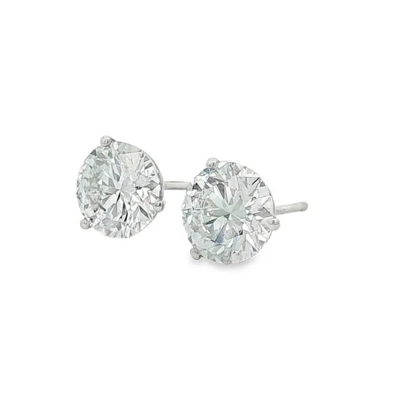14K White Gold 3cttw Lab Grown Diamond Stud Earrings Image 2 Jaymark Jewelers Cold Spring, NY