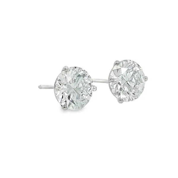 14K White Gold 3cttw Lab Grown Diamond Stud Earrings Image 3 Jaymark Jewelers Cold Spring, NY