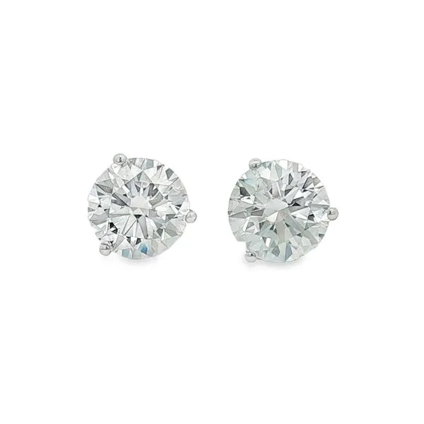 14K White Gold 3cttw Lab Grown Diamond Stud Earrings Jaymark Jewelers Cold Spring, NY