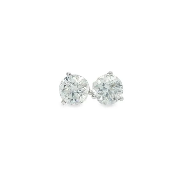 14K White Gold 1cttw Lab Grown Diamond Stud Earrings Jaymark Jewelers Cold Spring, NY