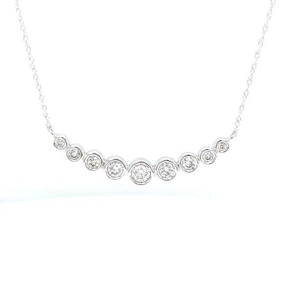 14K White Gold Diamond Necklace Jaymark Jewelers Cold Spring, NY