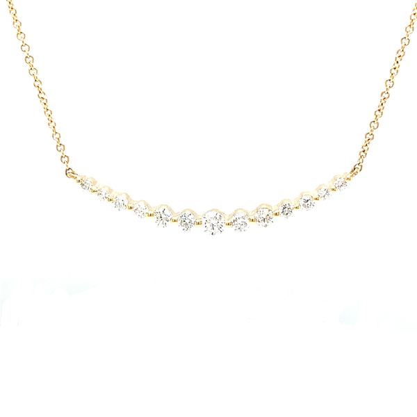 14K Yellow Gold Diamond Necklace Jaymark Jewelers Cold Spring, NY