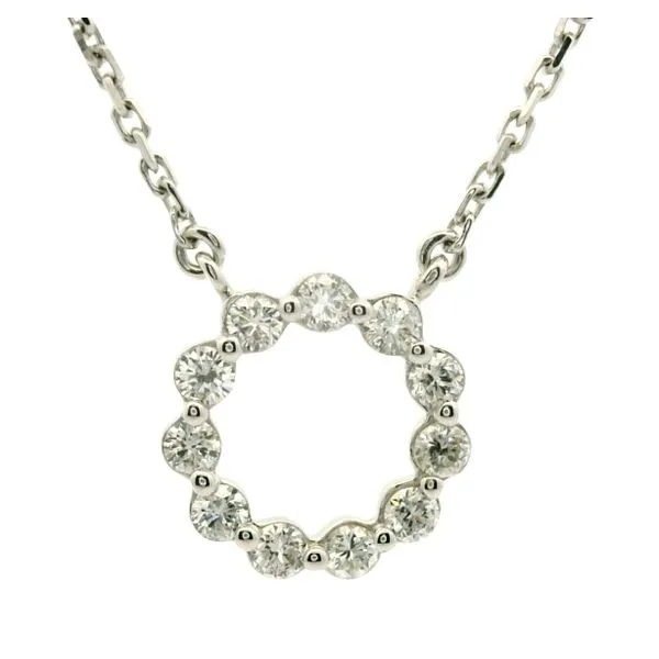 14k White Gold Diamond Necklace Jaymark Jewelers Cold Spring, NY