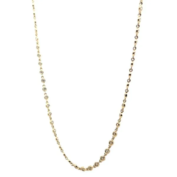 14k Yellow Gold Diamond Necklace Image 2 Jaymark Jewelers Cold Spring, NY
