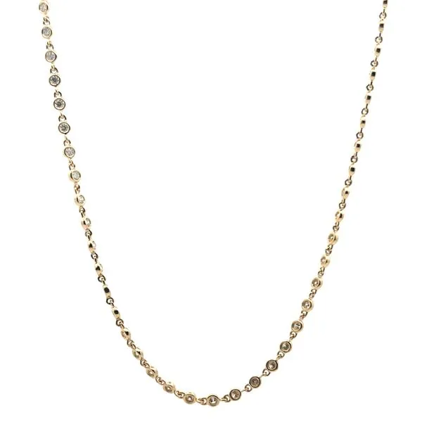 14k Yellow Gold Diamond Necklace Jaymark Jewelers Cold Spring, NY