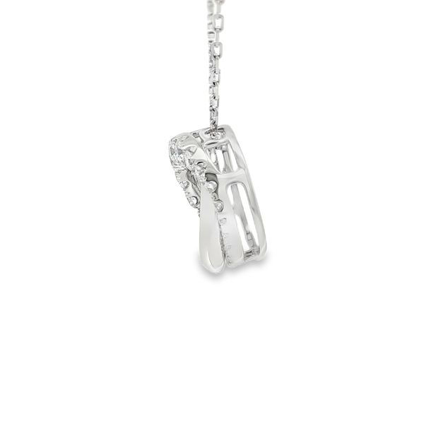 14K White Gold Diamond Necklace Image 2 Jaymark Jewelers Cold Spring, NY