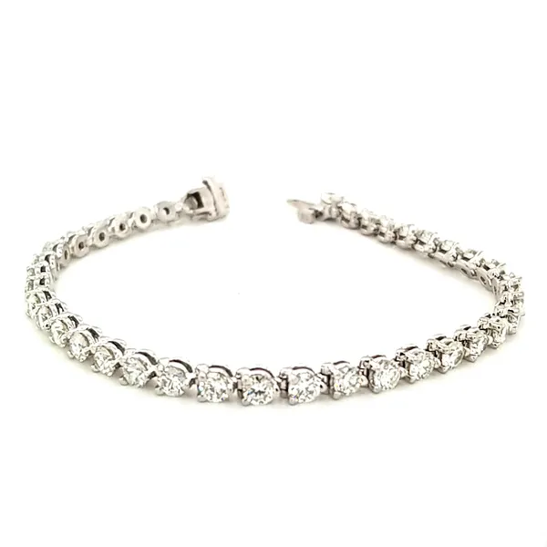 14k White Gold 3 Prong Tennis Bracelet 6.25cttw Jaymark Jewelers Cold Spring, NY