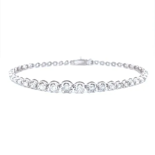 14K White Gold Diamond Tennis Bracelet, 3.09cttw Jaymark Jewelers Cold Spring, NY