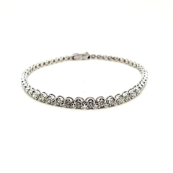 14K White Gold Diamond Tennis Bracelet, 1.99cttw Jaymark Jewelers Cold Spring, NY