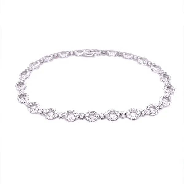 14K White Gold Openwork Diamond 