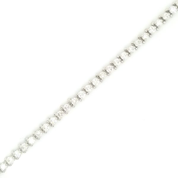14K White Gold Diamond Tennis Bracelet, 4.30cttw Jaymark Jewelers Cold Spring, NY