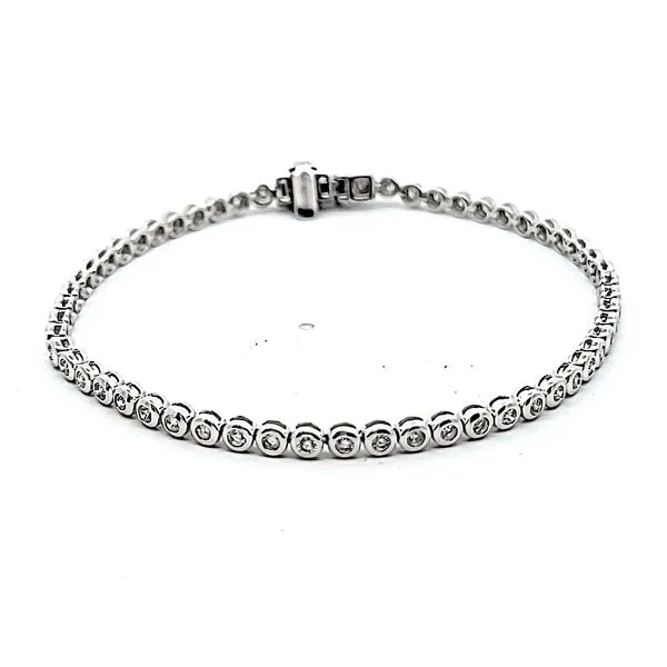 14k White Gold Tennis Bracelet Jaymark Jewelers Cold Spring, NY
