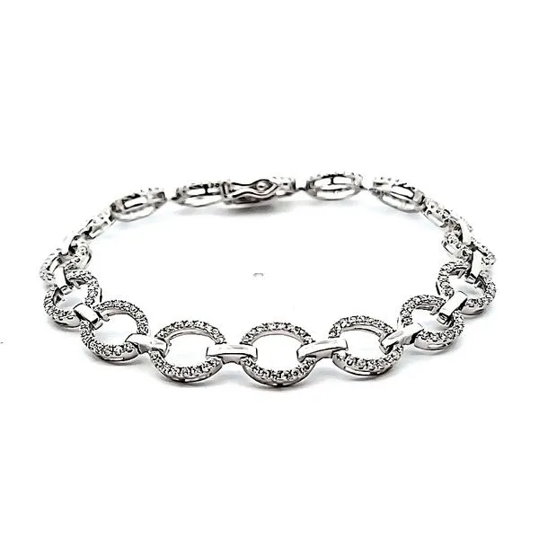 14k White Gold Diamond Bracelet Jaymark Jewelers Cold Spring, NY