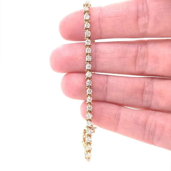 14K Yellow Gold Diamond Tennis Bracelet, 3.00cttw Image 2 Jaymark Jewelers Cold Spring, NY