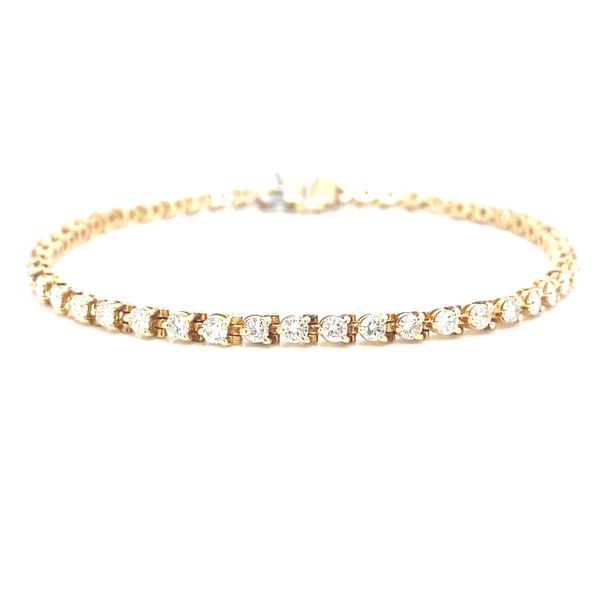 14K Yellow Gold Diamond Tennis Bracelet, 3.00cttw Jaymark Jewelers Cold Spring, NY