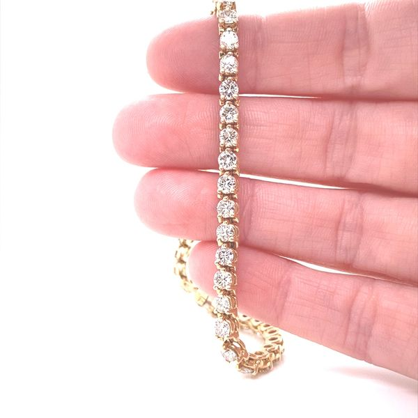 14K Yellow Gold Diamond Tennis Bracelet, 5.65cttw Image 2 Jaymark Jewelers Cold Spring, NY