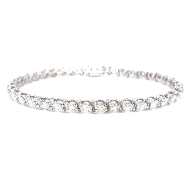 14K White Gold Diamond Tennis Bracelet, 6.70cttw Jaymark Jewelers Cold Spring, NY