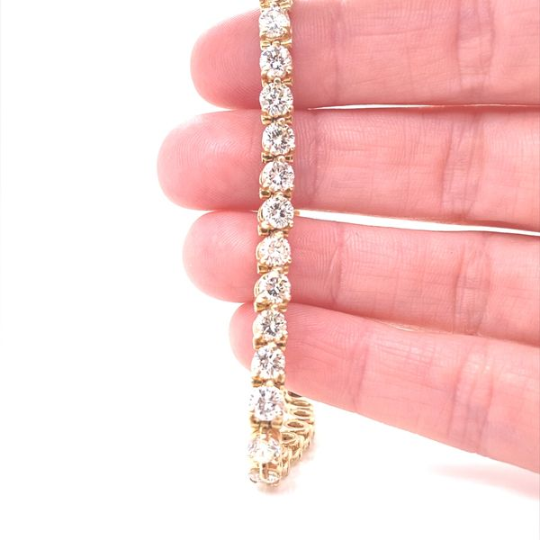 14K Yellow Gold Diamond Tennis Bracelet, 10.00cttw Image 2 Jaymark Jewelers Cold Spring, NY
