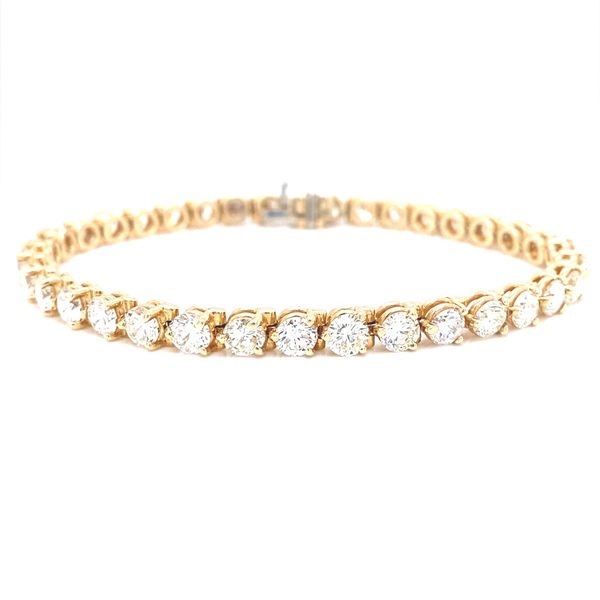 14K Yellow Gold Diamond Tennis Bracelet, 10.00cttw Jaymark Jewelers Cold Spring, NY