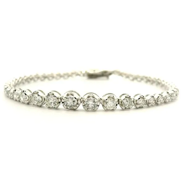 14K White Gold Diamond Tennis Bracelet, 3.14cttw Jaymark Jewelers Cold Spring, NY