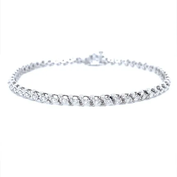 14K White Gold Diamond Tennis Bracelet, 2.0cttw Jaymark Jewelers Cold Spring, NY