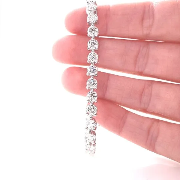 14K White Gold Lab Grown Diamond Tennis Bracelet, 10.56cttw Image 2 Jaymark Jewelers Cold Spring, NY