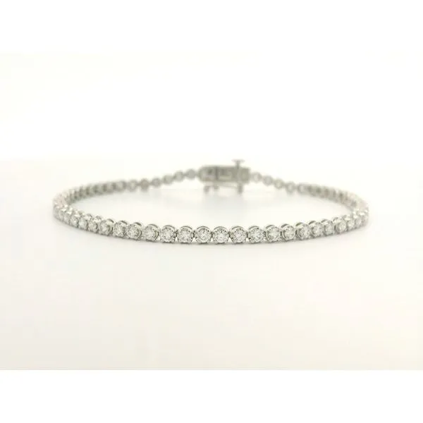 14K White Gold Lab Grown Diamond Bracelet Jaymark Jewelers Cold Spring, NY