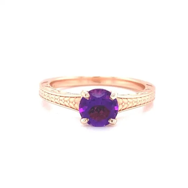 14K Rose Gold Amethyst Ring Jaymark Jewelers Cold Spring, NY
