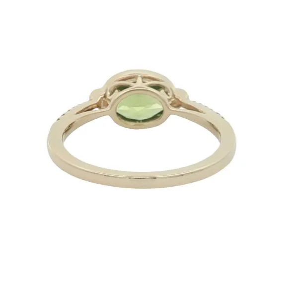 14K Yellow Gold Amethyst and Diamond Ring Image 4 Jaymark Jewelers Cold Spring, NY