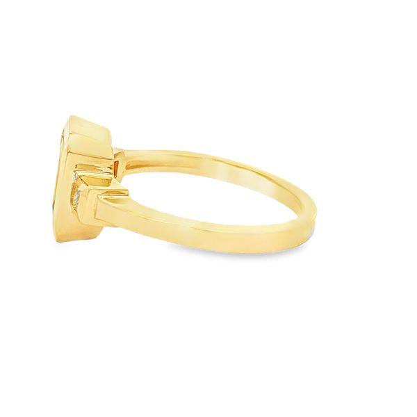 14K Yellow Gold Yellow Sapphire and Diamond Ring Image 2 Jaymark Jewelers Cold Spring, NY