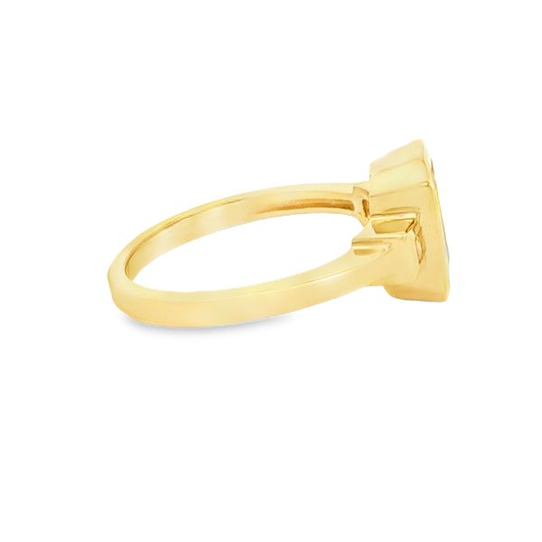 14K Yellow Gold Yellow Sapphire and Diamond Ring Image 4 Jaymark Jewelers Cold Spring, NY