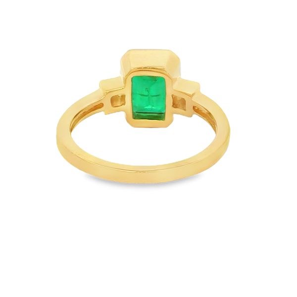 14K Yellow Gold Emerald and Diamond Ring Image 2 Jaymark Jewelers Cold Spring, NY