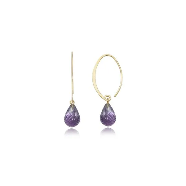 14K Yellow Gold Sweep Earrings Jaymark Jewelers Cold Spring, NY