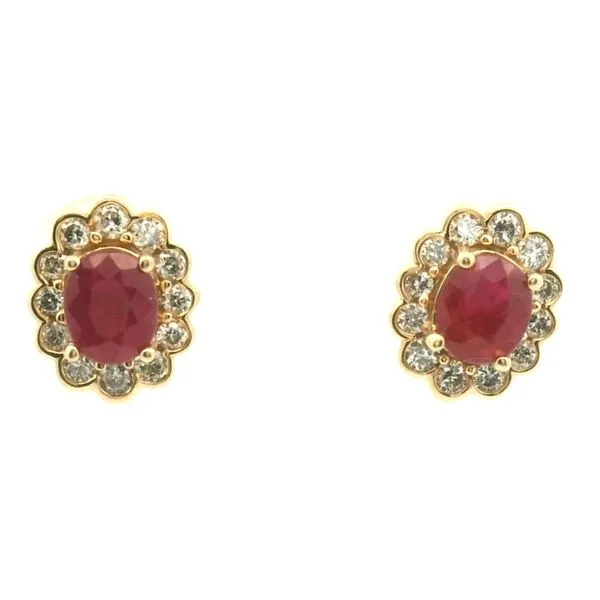 14k Yellow Gold Ruby Studs Jaymark Jewelers Cold Spring, NY