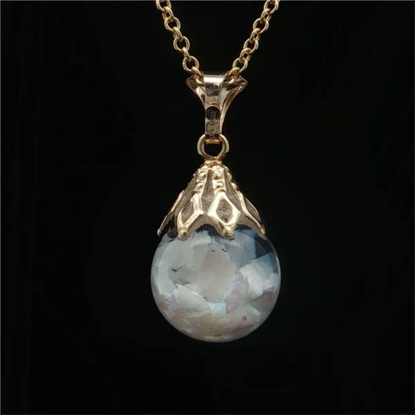 14K Yellow Gold Floating Opal Pendant Jaymark Jewelers Cold Spring, NY