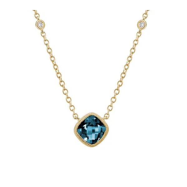 A & Furst - Dynamite - Pendant Necklace with London Blue Topaz and Dia – AF  Jewelers