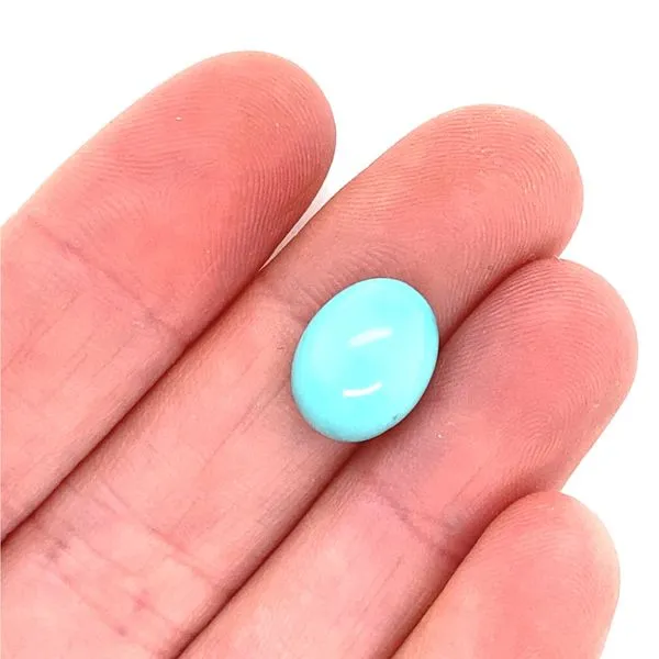 Oval Turquoise Cabochon, 5.08 ct Image 3 Jaymark Jewelers Cold Spring, NY