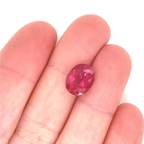 Oval Rubelite Tourmaline, 3.10ct Image 3 Jaymark Jewelers Cold Spring, NY