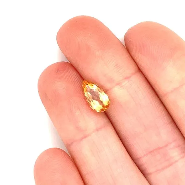 Pear Shaped Imperial Topaz, 1.50ct Image 3 Jaymark Jewelers Cold Spring, NY