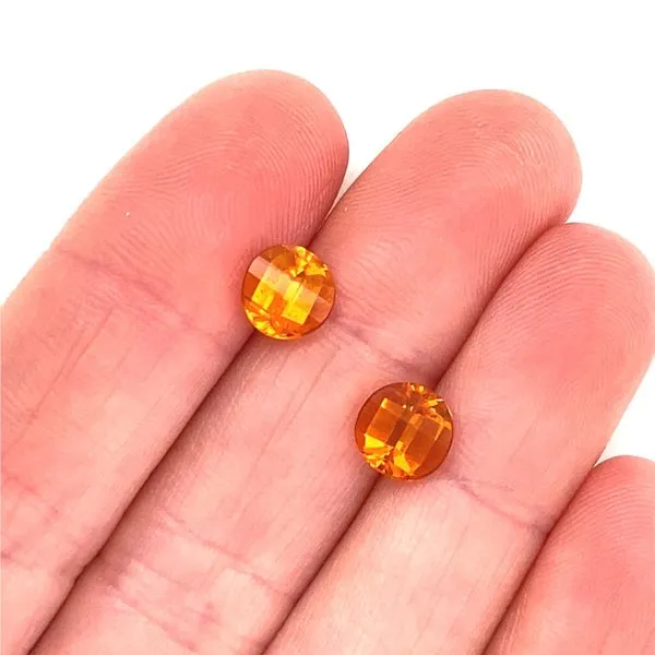 Pair of Bar Cut Citrine, 2.17cttw Image 3 Jaymark Jewelers Cold Spring, NY
