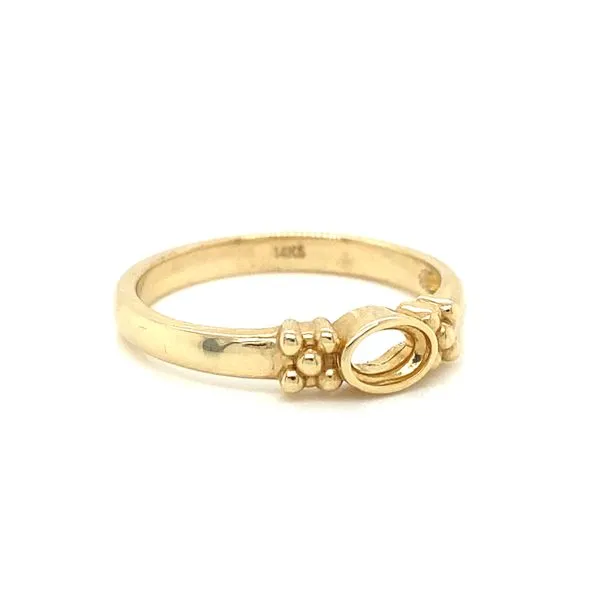 14K Yellow Gold Oval Mount Image 3 Jaymark Jewelers Cold Spring, NY