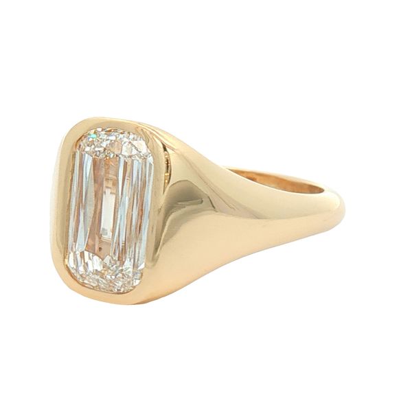 14K Yellow Gold Bezel Set Solitaire Engagement Ring Image 2 Jaymark Jewelers Cold Spring, NY