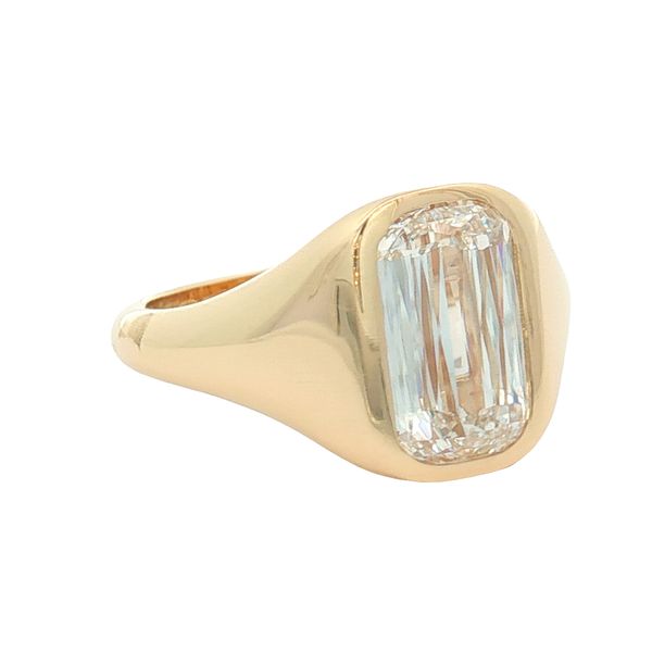 14K Yellow Gold Bezel Set Solitaire Engagement Ring Image 3 Jaymark Jewelers Cold Spring, NY