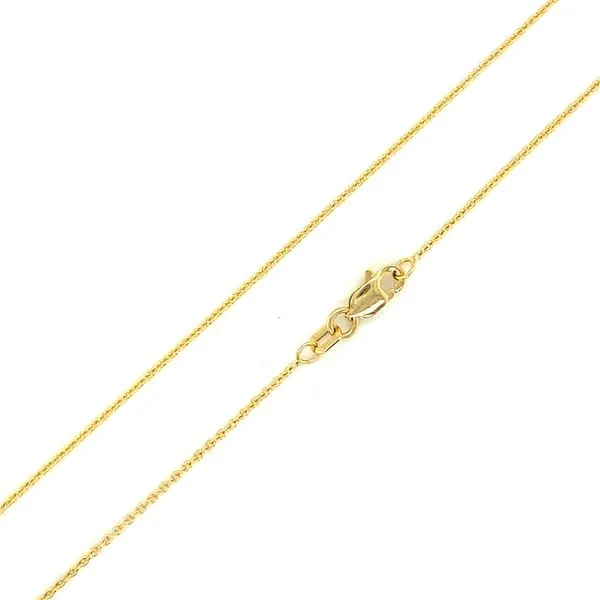 14K Yellow Gold 1mm Cable Chain, 18