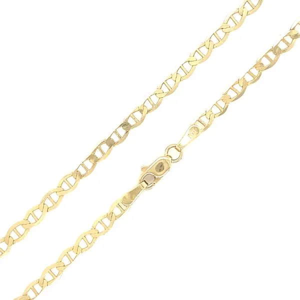 14K Yellow Gold 3.27mm Mariner Chain, 24