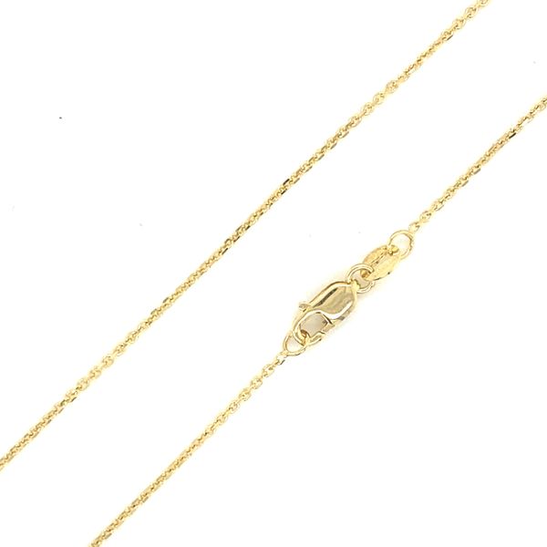 14K Yellow Gold 1.1mm Cable Chain, 18