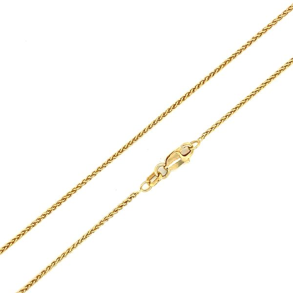 14K Yellow Gold 1.25mm Wheat Chain, 18