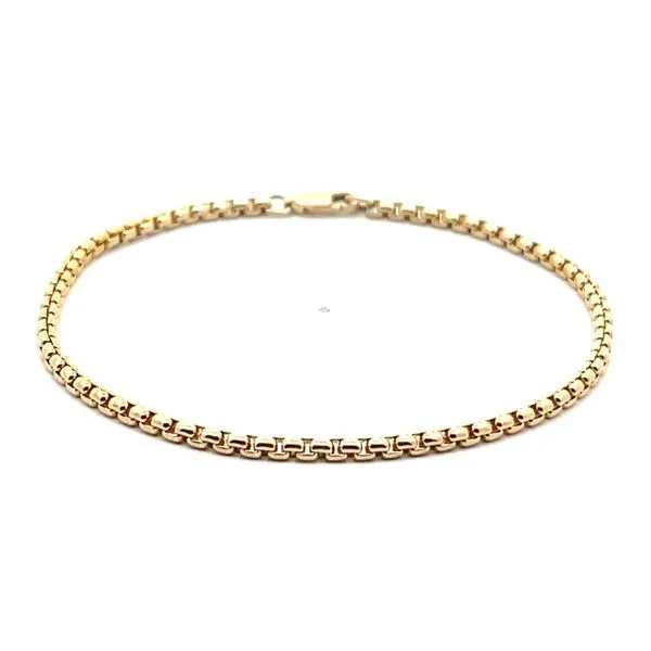 14K Yellow Gold Round Box Bracelet Jaymark Jewelers Cold Spring, NY