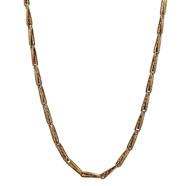 14K Yellow Gold Sparkly Fancy Necklace Jaymark Jewelers Cold Spring, NY